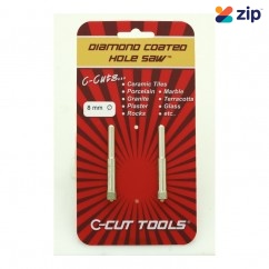 C-CUT TOOLS DCHS8D - 8mm 2 Pack Diamond Coated Hole Saw